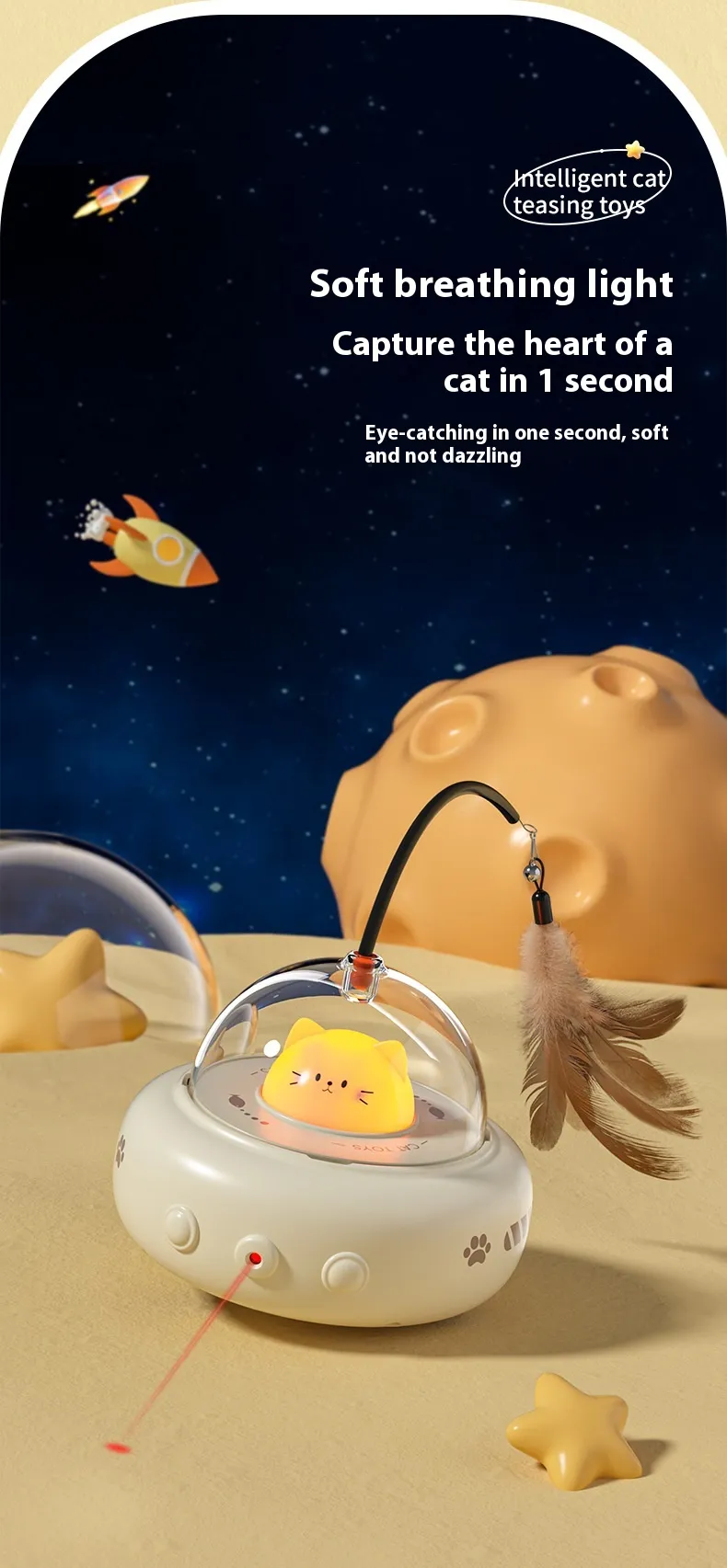 FelineFun™ — Spinning UFO Cat Play Toy - Image-8