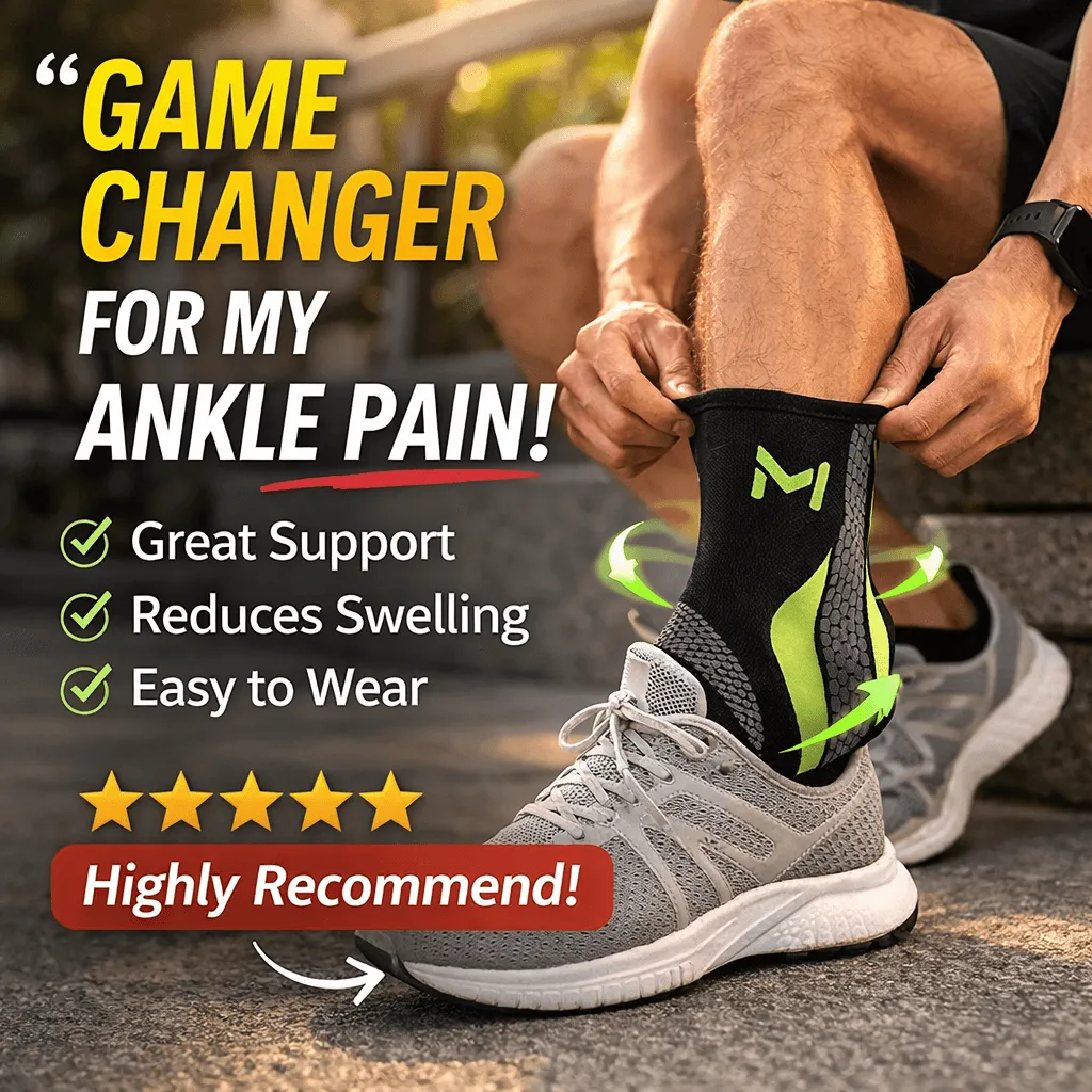 🏋🏻FlexStride™ — Compression Ankle Support for Stability & Active Movement🏃‍♂️